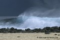 Anne VAISSIERE paysages littoral littoraux rivages mers ciels sombres eaux vagues plages sables rochers vent iles archipels galapagos equateur amerique sud oceans pacifique 